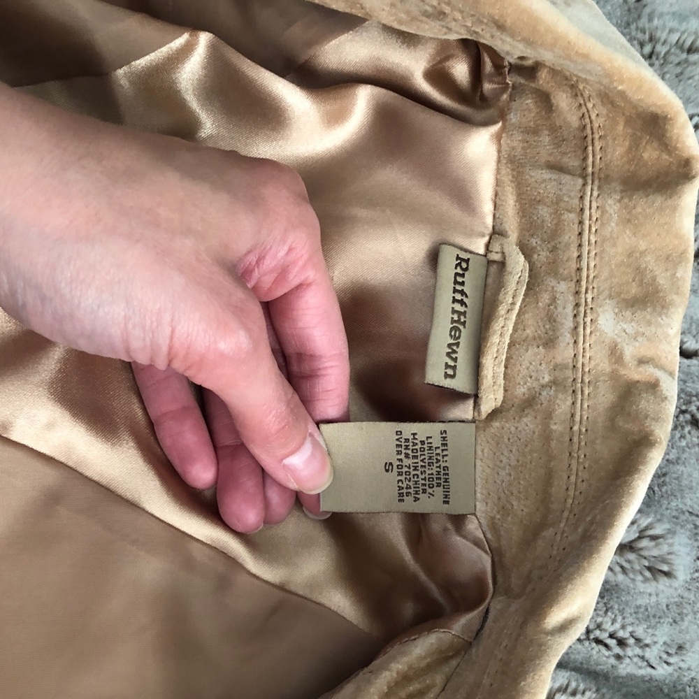 Tan Suede Jacket Sz Small - Picture 7 of 10